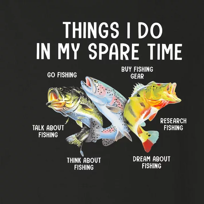 Things I Do In My Spare Time Funny Fishing Toddler Long Sleeve Shirt