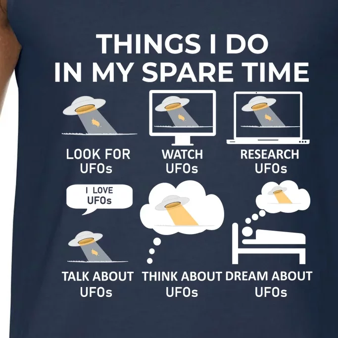 Things I Do In My Spare Time Ufos Comfort Colors® Tank Top