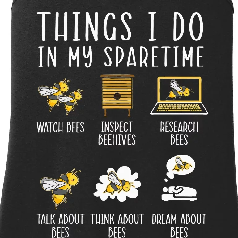 Things I Do In My Spare Time Beekeeper Beekeeping Apiarist Ladies Essential Tank