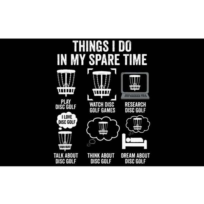 Things I Do In My Spare Time Disc Golf funny Gift Player Bumper Sticker