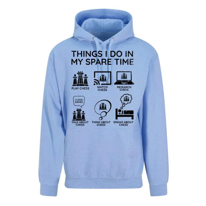 Things I Do In My Spare Time Chess Player Unisex Surf Hoodie