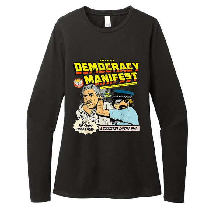 This Is Democracy Manifest Womens CVC Long Sleeve Shirt