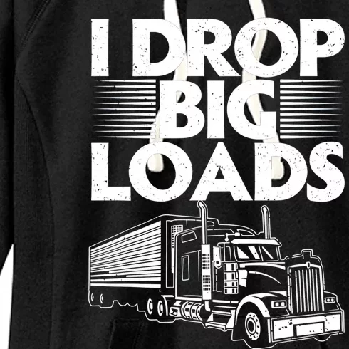 Truck I Drop Big Loads Women's Fleece Hoodie