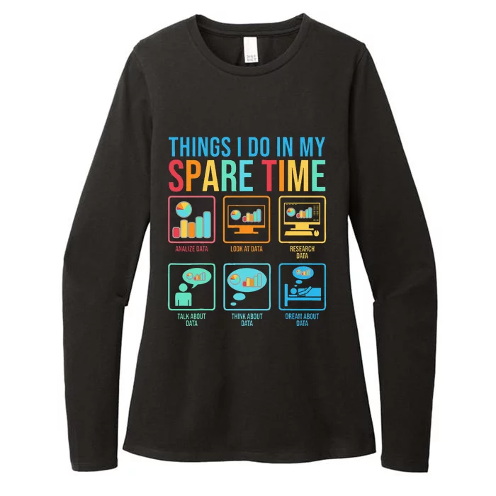 Things I Do In My Spare Time Statistics Data Science Womens CVC Long Sleeve Shirt