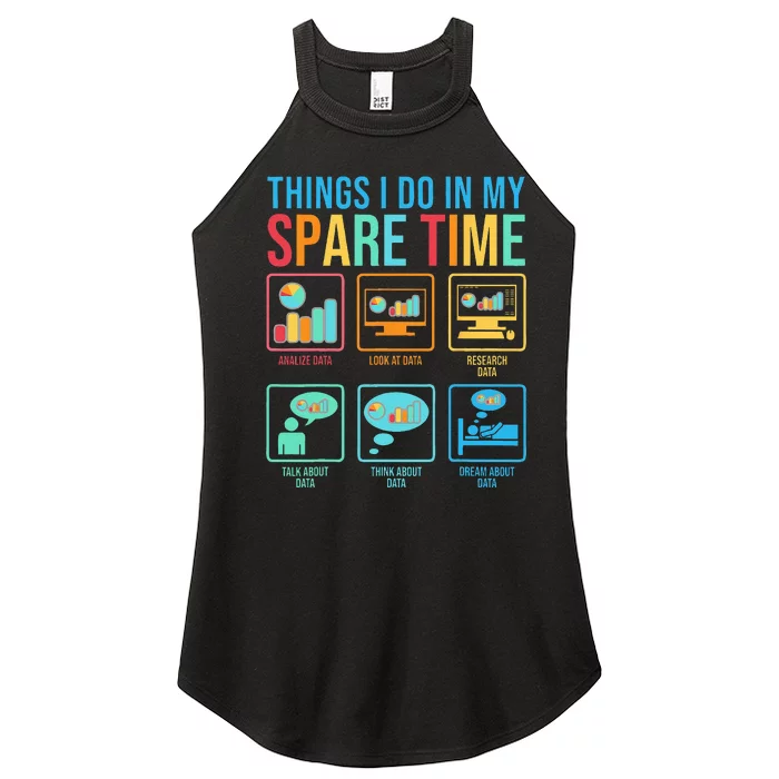 Things I Do In My Spare Time Statistics Data Science Women’s Perfect Tri Rocker Tank