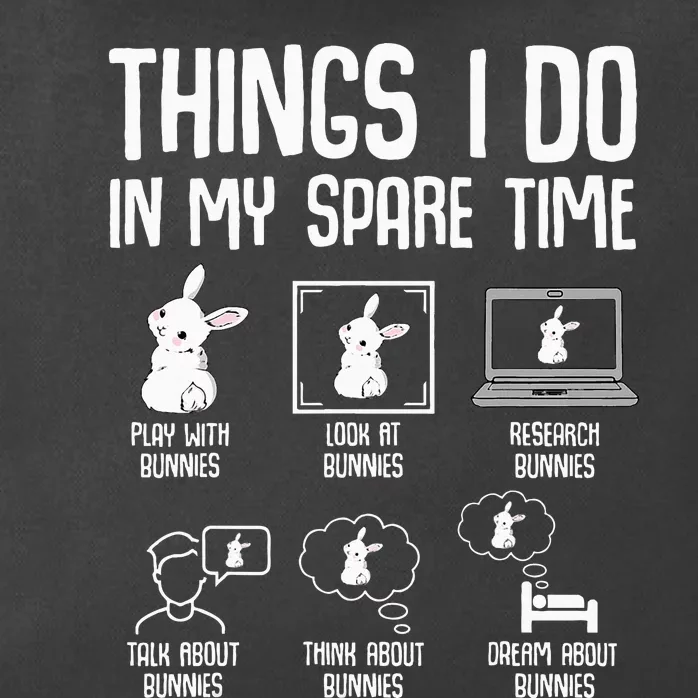 Things I Do In My Spare Time Bunny Rabbit Zip Tote Bag