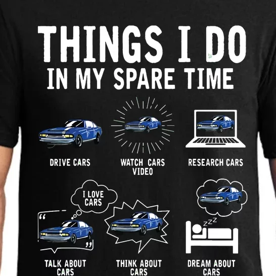 Things I Do In My Spare Time Car Enthusiast Funny Car Lovers Pajama Set