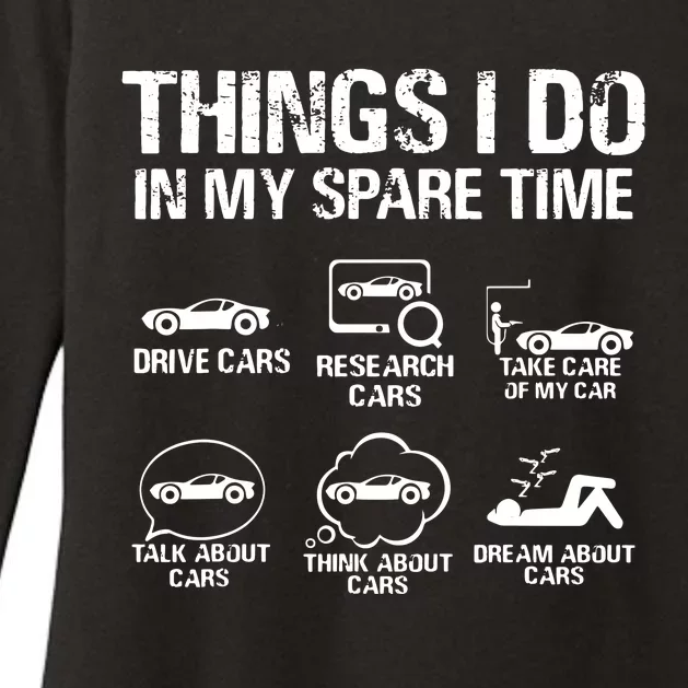 Things I Do In My Spare Time Car Enthusiast Tee Cars Lover Womens CVC Long Sleeve Shirt