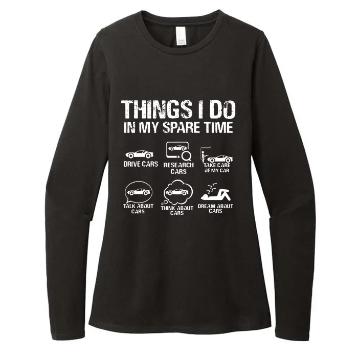 Things I Do In My Spare Time Car Enthusiast Tee Cars Lover Womens CVC Long Sleeve Shirt