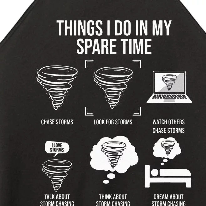 Things I Do In My Spare Time Tornado Storm Chaser Women’s Perfect Tri Rocker Tank