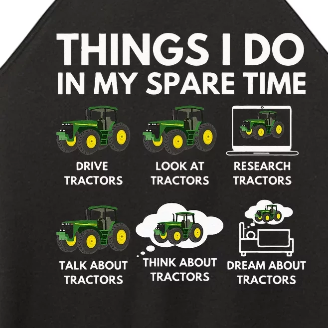 Things I Do In My Spare Time Farmer & Farming Gift Women’s Perfect Tri Rocker Tank