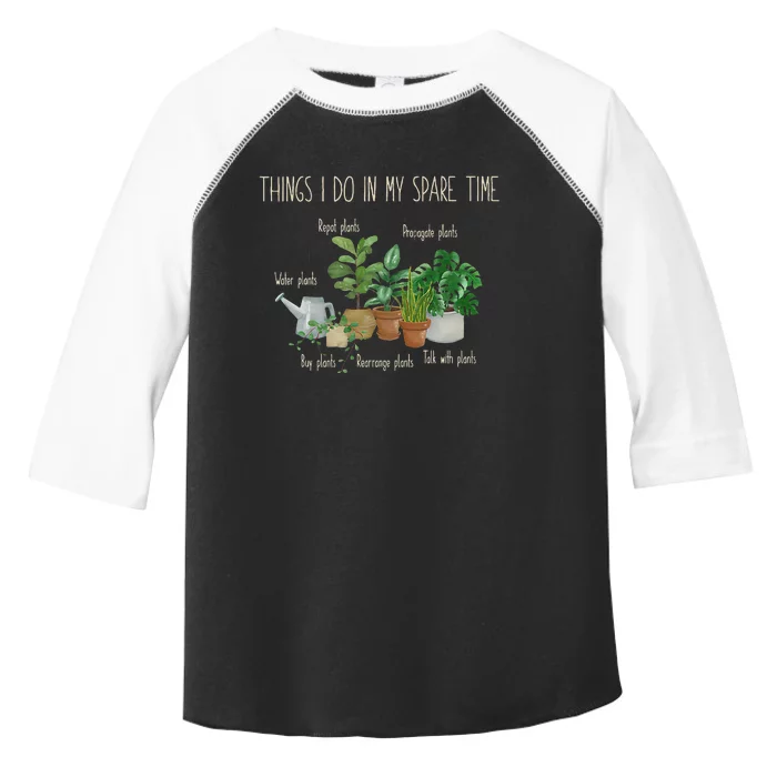 Things I Do In My Spare Time Plant Funny Gardener Gardening Toddler Fine Jersey T-Shirt