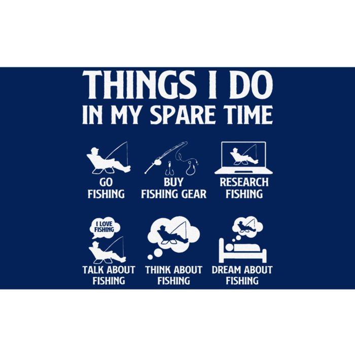 Things I Do In My Spare Time Fishing Boy Bass Fishing Bumper Sticker