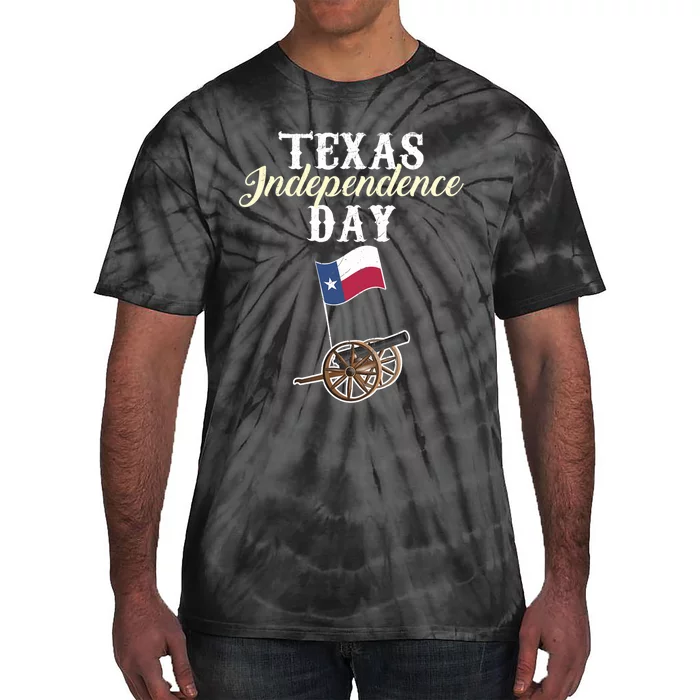 Texas Independence Day Historical State Tie-Dye T-Shirt