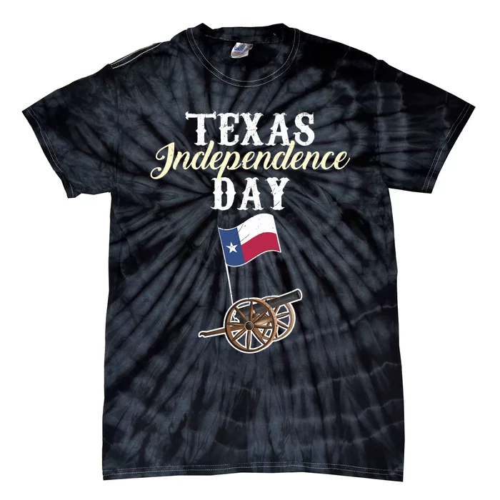 Texas Independence Day Historical State Tie-Dye T-Shirt