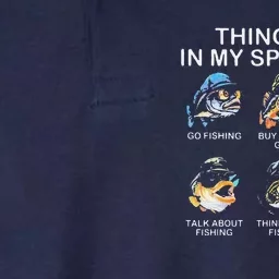 Things I Do In My Spare Time Funny Fishing Softstyle Adult Sport Polo