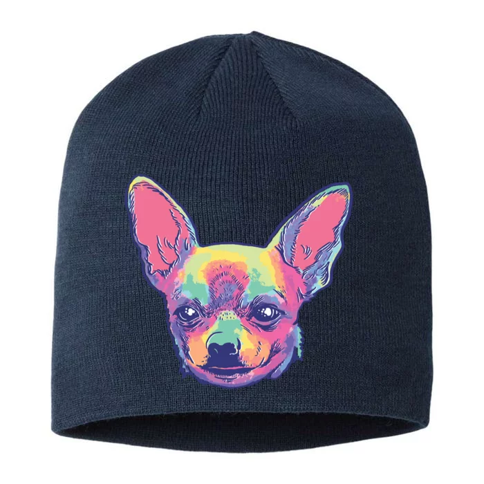 Tie Dye Chihuahua 8 1/2in Sustainable Knit Beanie