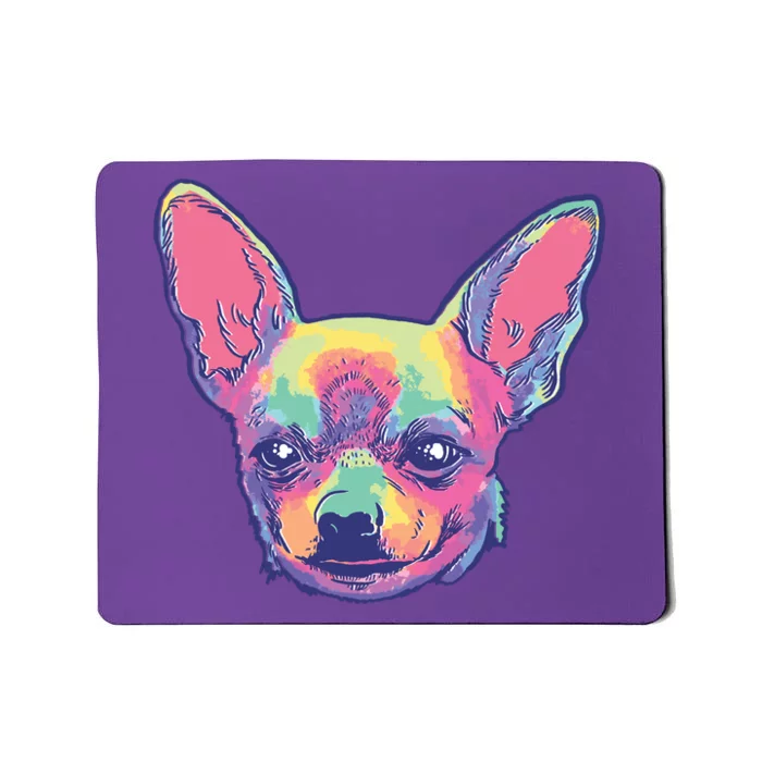 Tie Dye Chihuahua Mousepad