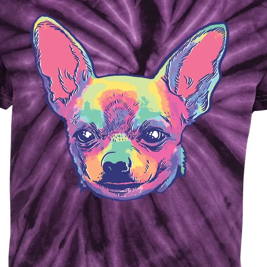 Tie Dye Chihuahua Kids Tie-Dye T-Shirt