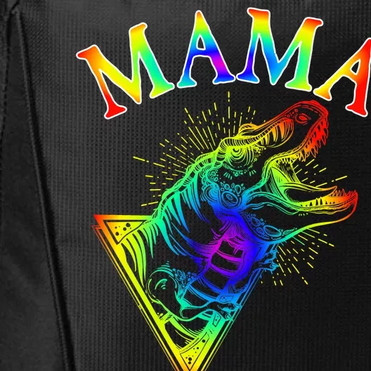 Tie Dye Mama Saur Mamasaurus T-Rex Dinosaur City Backpack