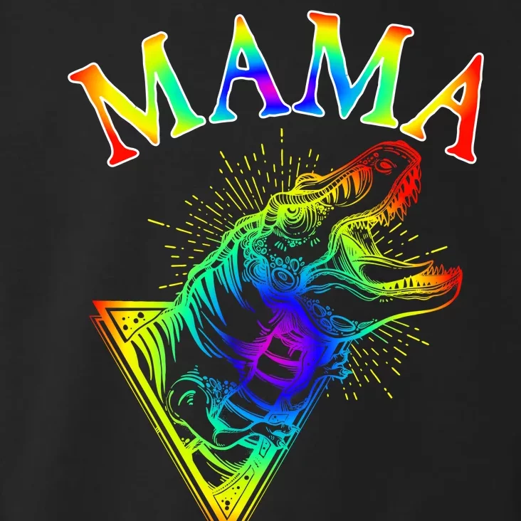 Tie Dye Mama Saur Mamasaurus T-Rex Dinosaur Toddler Hoodie