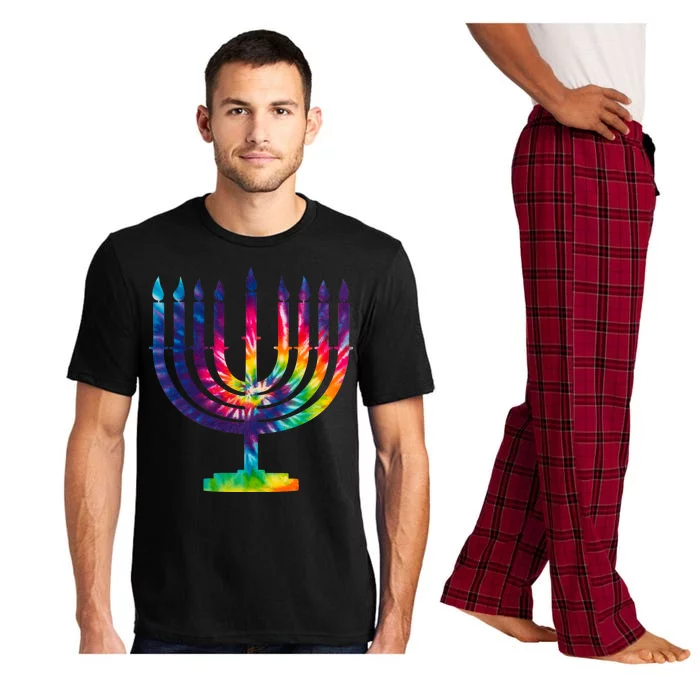 Tie Dye Menorah Hanukkah Chanukah Pajama Set