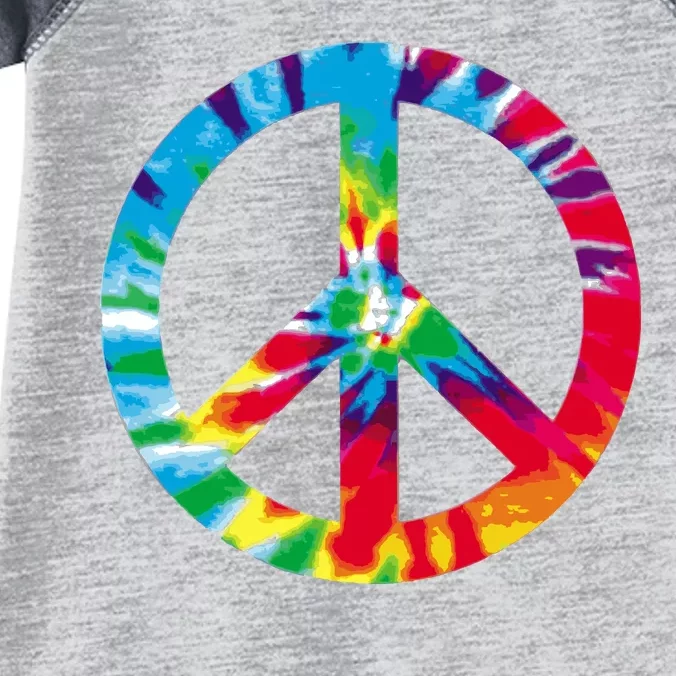 Tie Dye Peace Sign Infant Baby Jersey Bodysuit