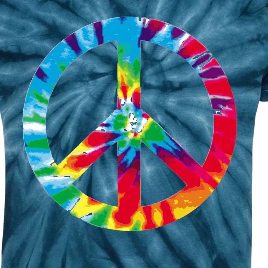 Tie Dye Peace Sign Kids Tie-Dye T-Shirt