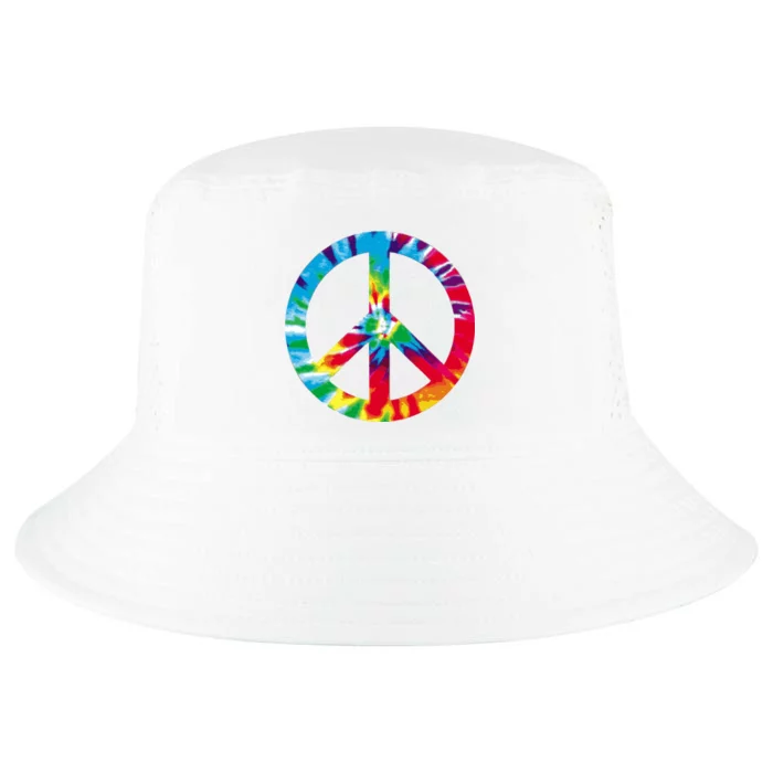 Tie Dye Peace Sign Cool Comfort Performance Bucket Hat