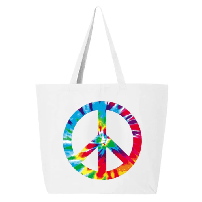 Tie Dye Peace Sign 25L Jumbo Tote