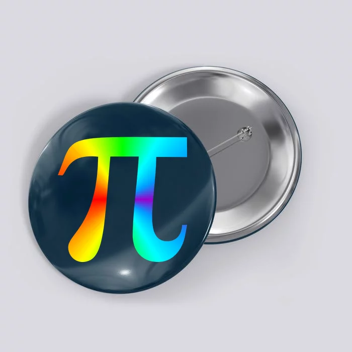 Tie Dye Pi Button