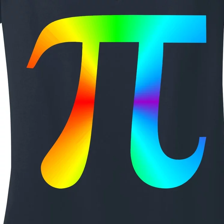 Tie Dye Pi Women's V-Neck T-Shirt