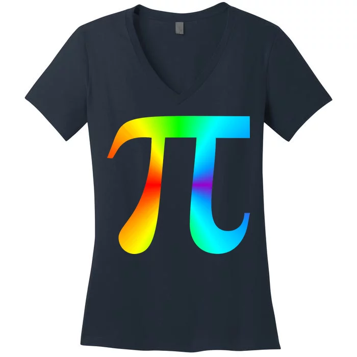 Tie Dye Pi Women's V-Neck T-Shirt