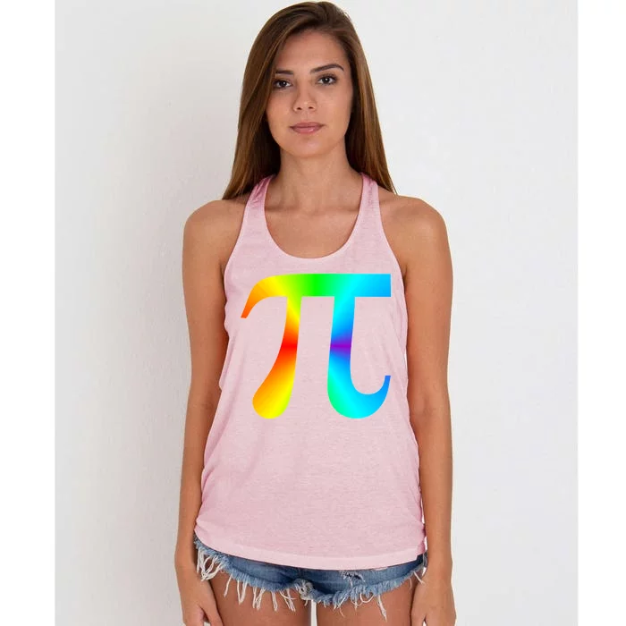 Tie Dye Pi Women's Knotted Racerback Tank