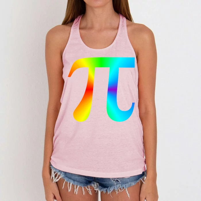 Tie Dye Pi Women's Knotted Racerback Tank