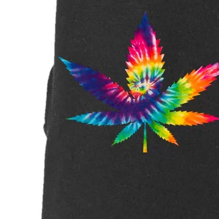 Tie Dye Pot leaf Doggie 3-End Fleece Hoodie