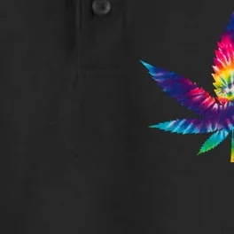 Tie Dye Pot leaf Dry Zone Grid Performance Polo