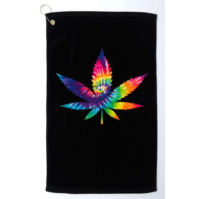 Tie Dye Pot leaf Platinum Collection Golf Towel