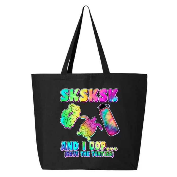 Tie Dye SKSKSK and I OOP Save the Turtles 25L Jumbo Tote