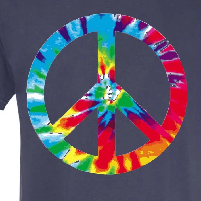 Tie Dye World Peace Sign Garment-Dyed Heavyweight T-Shirt