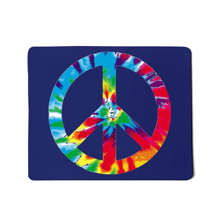 Tie Dye World Peace Sign Mousepad