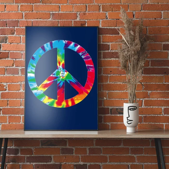 Tie Dye World Peace Sign Poster