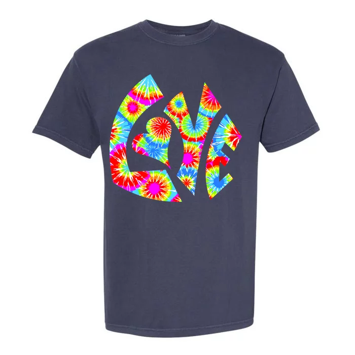 Tie Dyed Love Sign Logo Garment-Dyed Heavyweight T-Shirt