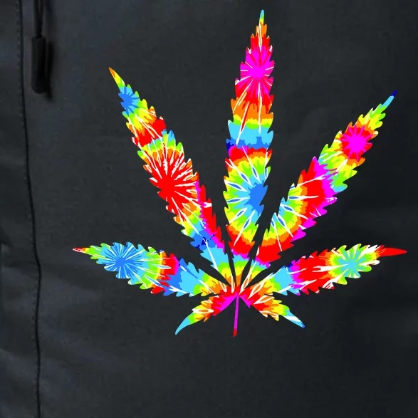 Tie Dyed Weed Symbol Daily Commute Backpack