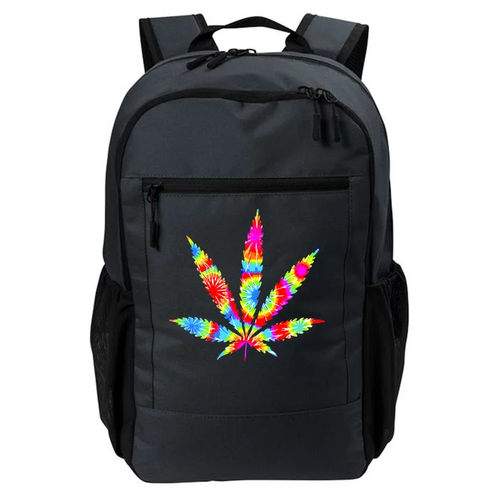 Tie Dyed Weed Symbol Daily Commute Backpack