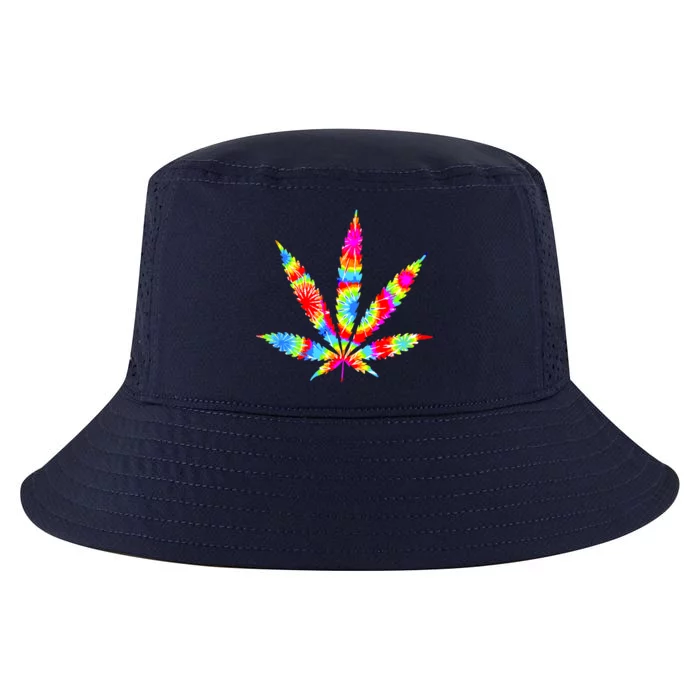 Tie Dyed Weed Symbol Cool Comfort Performance Bucket Hat