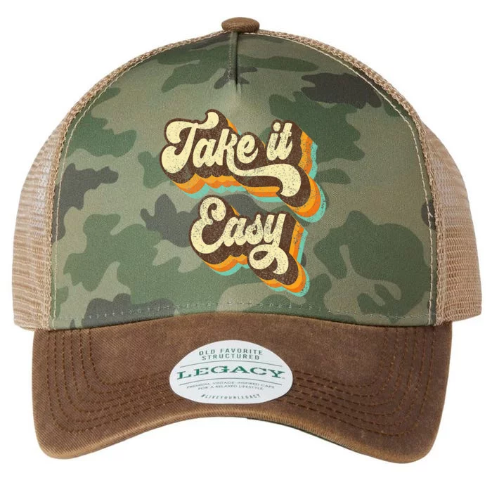 Take It Easy Retro 70s Disco Party Legacy Tie Dye Trucker Hat