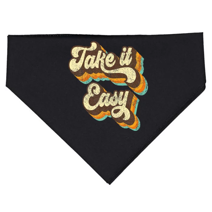 Take It Easy Retro 70s Disco Party Costume USA-Made Doggie Bandana