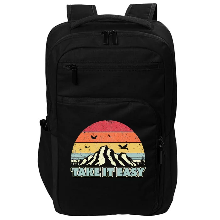 Take It Easy Retro Style Outdoors Impact Tech Backpack