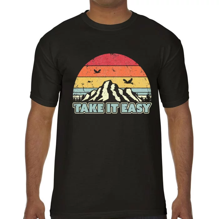 Take It Easy Retro Style Outdoors Comfort Colors T-Shirt